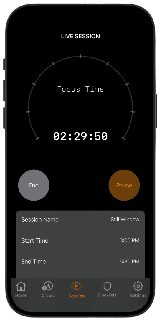 App preview - Step 4: Focus & Save Time
